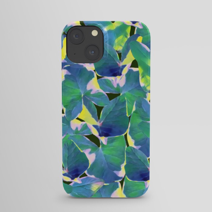Caladium Bicolor leaves Pattern Art Print iPhone Case
