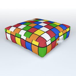 Rubik's cube Pattern Outdoor Floor Cushion