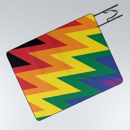 LGBT flag wave Picnic Blanket