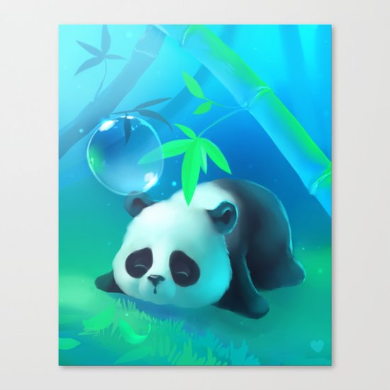 Bamboo Panda Canvas Print