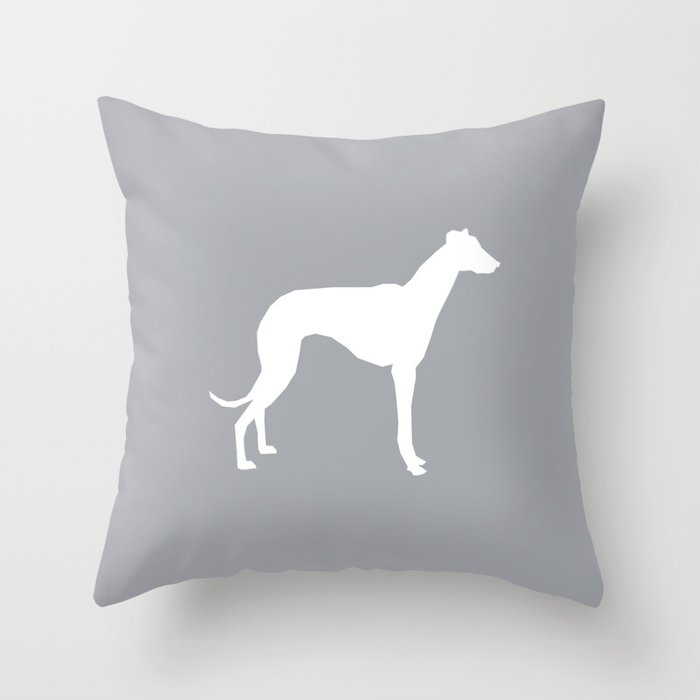Whippet Dog Art Silhouette Dog Breed Minimal Grey And White