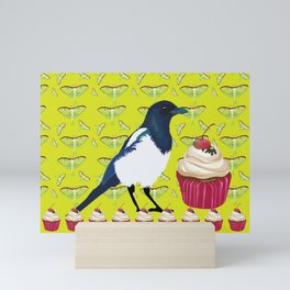 Magpies and Cupcakes Mini Art Print