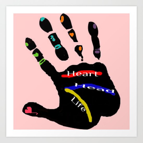 Hand Art Print