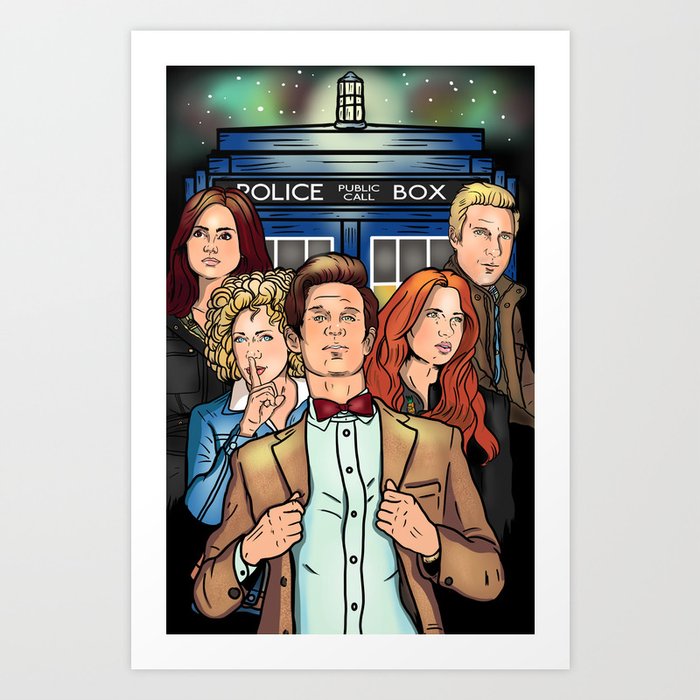 My Doctor and His Posse Art Print