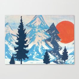 Pine & Sun Canvas Print