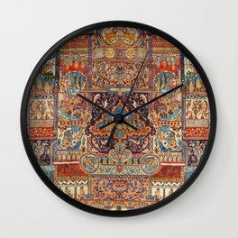 Golden Nature Antique Persian Kashmar Wall Clock