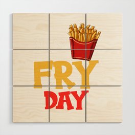 French Fries Fryer Cutter Recipe Oven Wood Wall Art