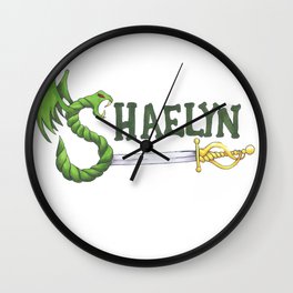 Shaelyn Name Art Wall Clock