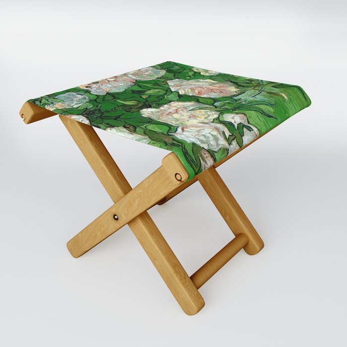 Vincent van Gogh "Pink Roses" Folding Stool