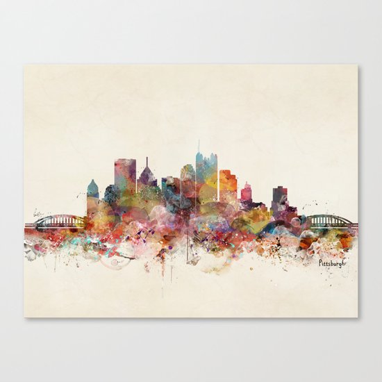 pittsburgh pennsylvania skyline Canvas Print