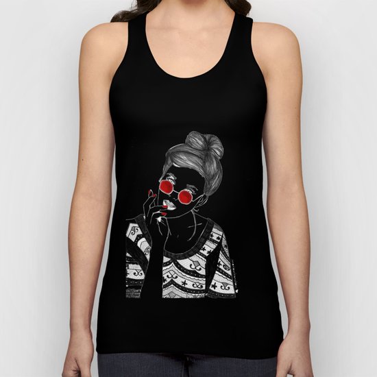 Red Unisex Tank Top