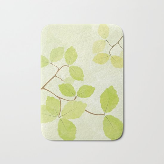 Spring Leaves Bath Mat