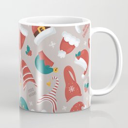 Christmas gnomes seamless pattern Coffee Mug