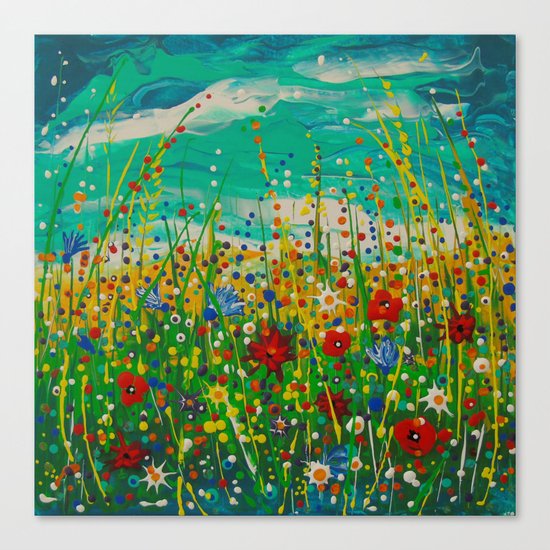 Flowers of happiness Canvas Print