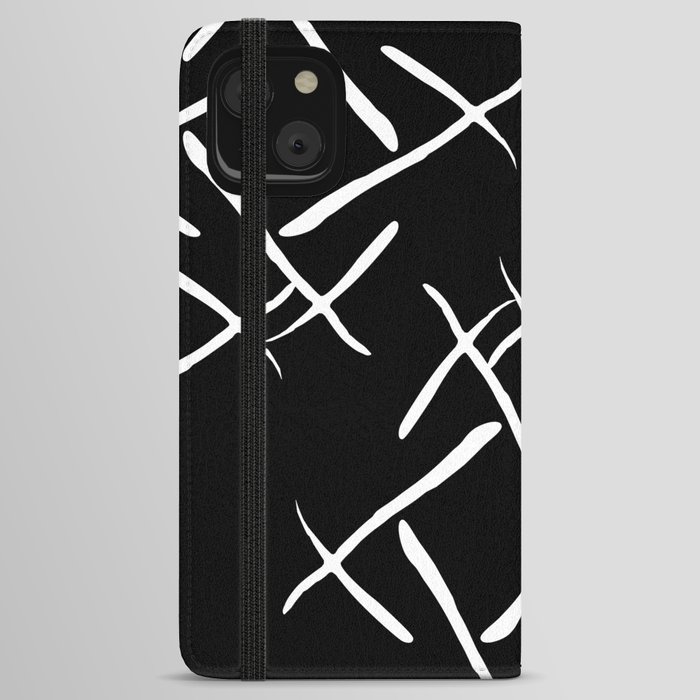 White cross marks iPhone Wallet Case