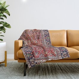 Tabriz Azerbaijan Northwest Persian Carpet Print Throw Blanket