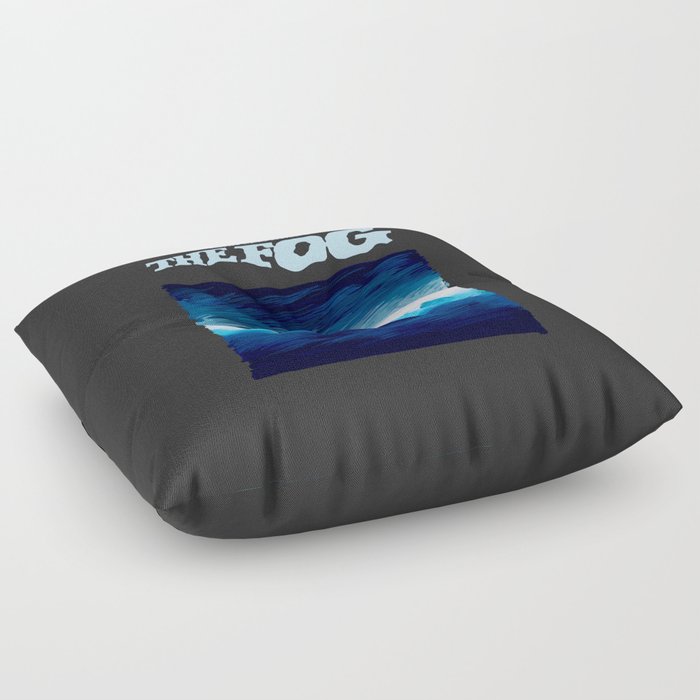 The Fog Illustration with Title Floor Pillow