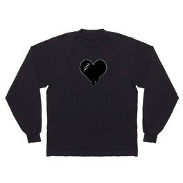 Heart Melt - Black and White Long Sleeve T-shirt