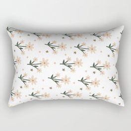 Classy Floral Seamless Print Pattern Rectangular Pillow