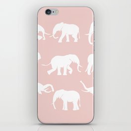 Rose elephant silhouette iPhone Skin