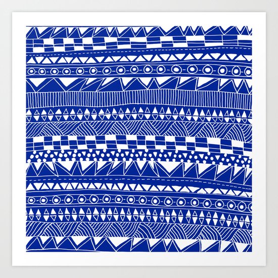 Fun - blueberry Art Print