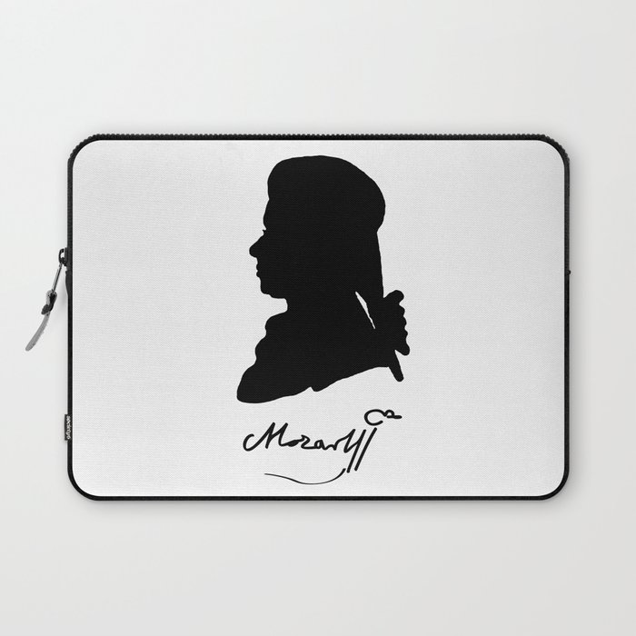 Wolfgang Amadeus Mozart (1756 -1791) silhouette, engraved by Hieronymous Löschenkohl, 1785 Laptop Sleeve