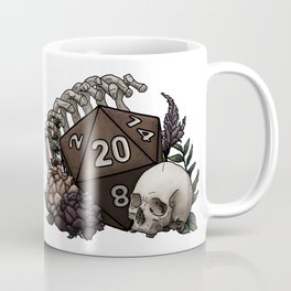 Skeleton D20 Tabletop RPG Gaming Dice Coffee Mug