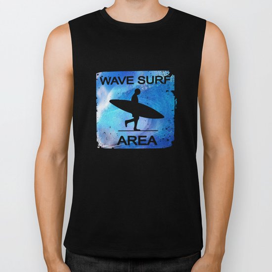 Wave Surf Area Biker Tank