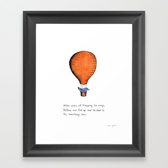 Jeffrey was fed up Framed Art Print