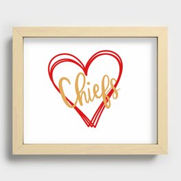 Chiefs Love Recessed Framed Print