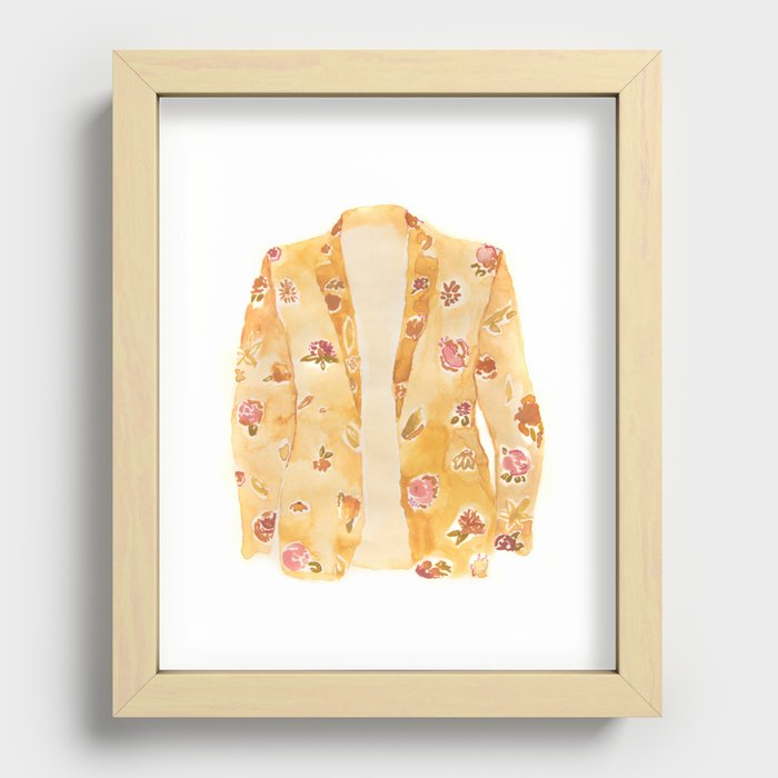 Floral Blazer Recessed Framed Print