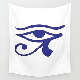 Eye of Horus Blue Wedjat Wall Tapestry