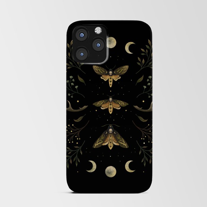 Death Head Moths Night iPhone Card Case