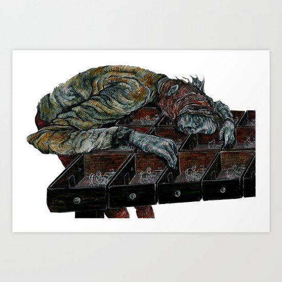 9 till 5 Art Print