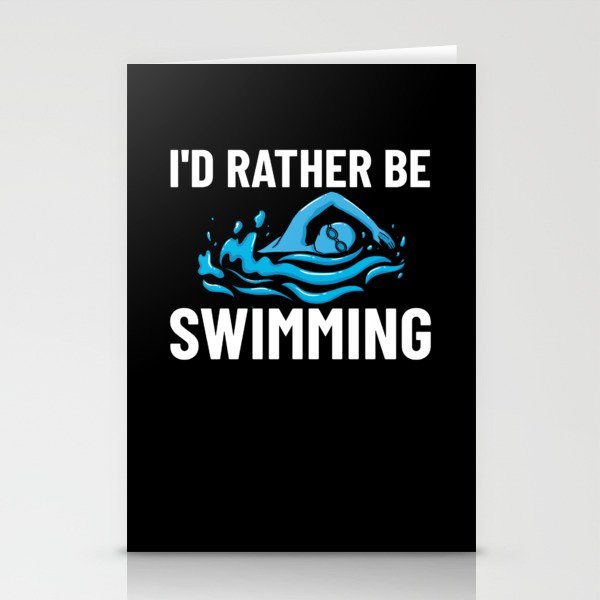 Swimming Coach Swim Pool Swimmer Lesson Stationery Cards