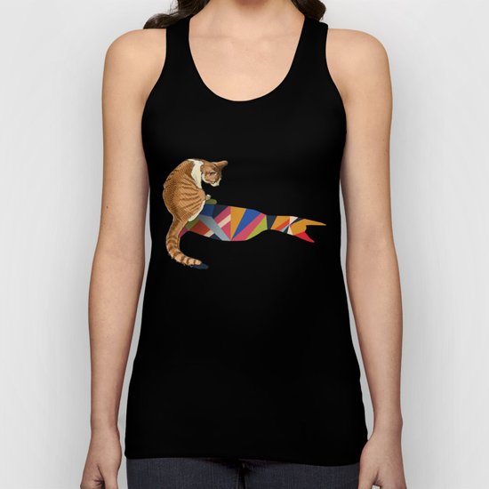 Walking Shadow, Cat 2 Unisex Tank Top
