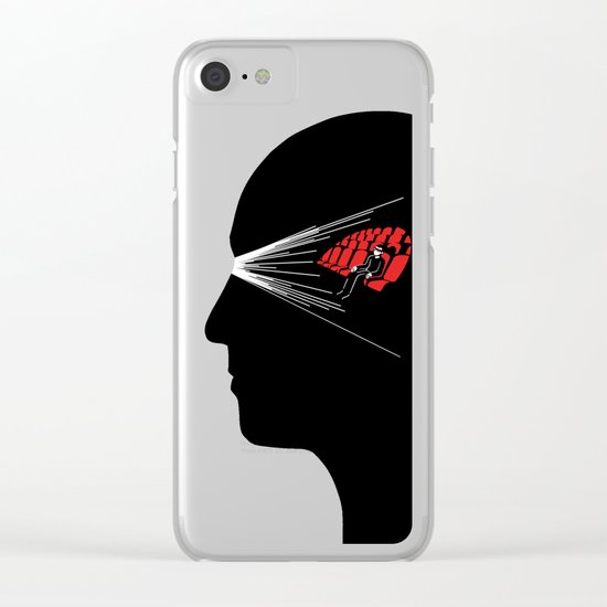 One Man Movie Theatre Clear iPhone Case
