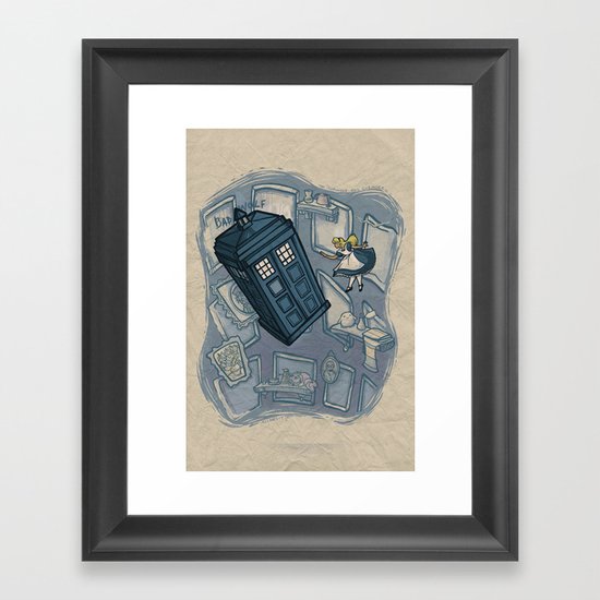 Falling Framed Art Print
