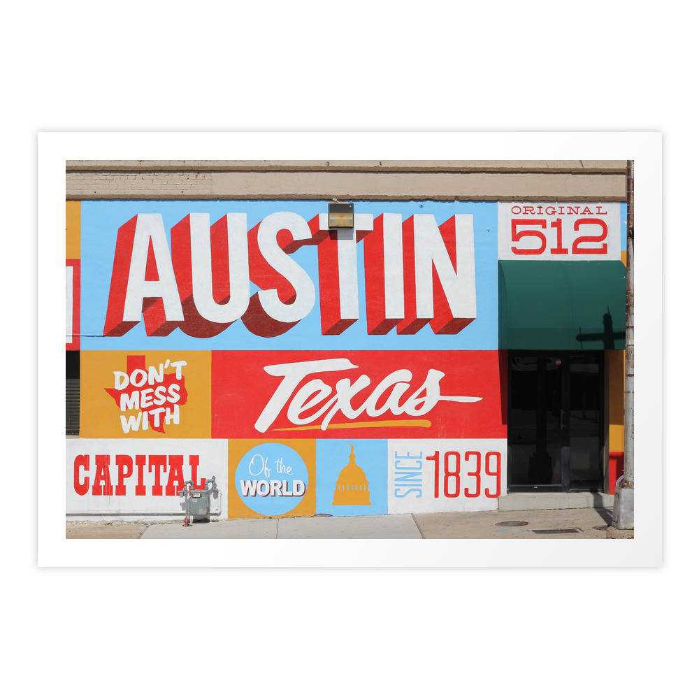 Austin, TX Art Print by tfortexas