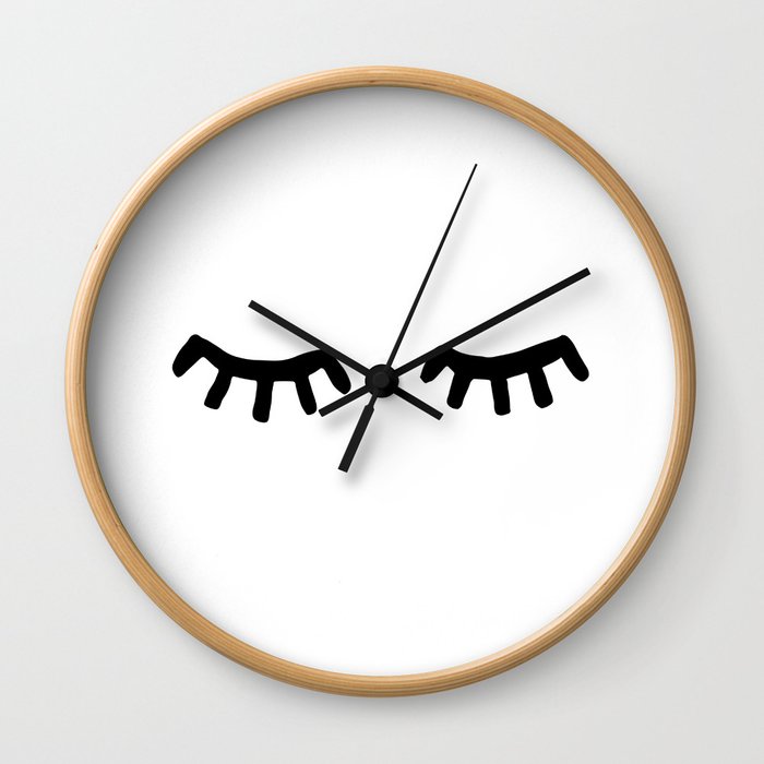 Tired Eyes Wall Clock
