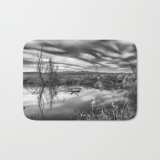 "Mammoth Paradise II" Bw Bath Mat