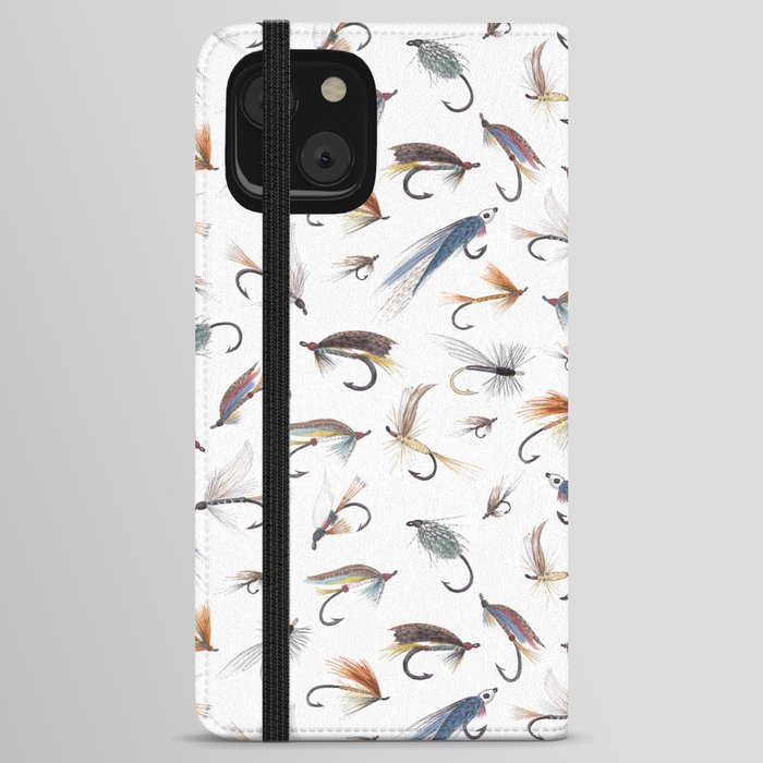 Fly Fishing Lures for Freshwater Fish iPhone Wallet Case by Twig & Moth