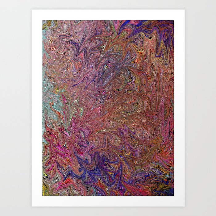 Abstract Art Fairy Wings Colorful Digital Art Art Print
