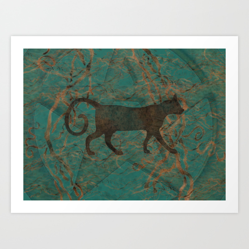 Wicca Cat Protector Art Print By Preposterouspeacock Society6