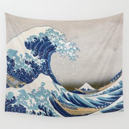 Under the Wave off Kanagawa - The Great Wave - Katsushika Hokusai Wall Tapestry