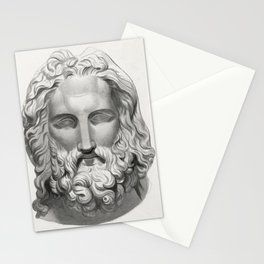 Antique Bearded Head Stationery Card