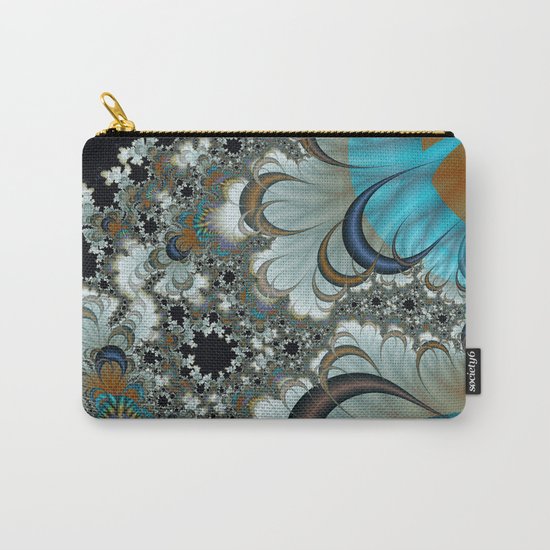 Snow Moons Fractal Carry-All Pouch