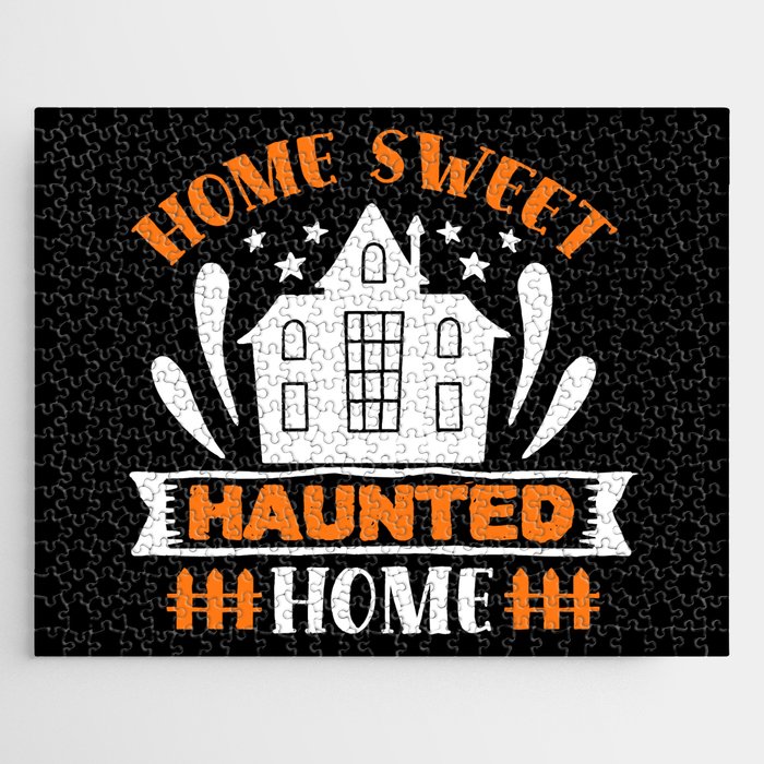Home Sweet Haunted Home Halloween Jigsaw Puzzle