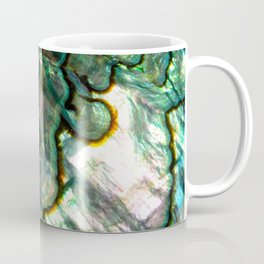 Shimmering Green Abalone Mother of Pearl Coffee Mug