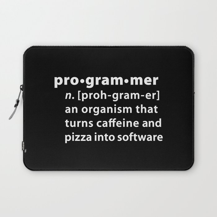 Programmer dictionary definition Laptop Sleeve by Programmer dictionary definition Laptop Sleeve by